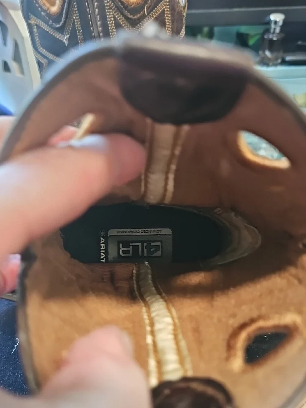 Ariat Dark Brown Kids Western Pull-On Boots Size 2 Toddler